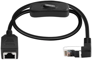 Ethernet Extension Cable 90 Degree Angled RJ45 Male to Female Network Cable,CAT5 Ethernet Male to Female Connector Cable with Switch,for PC, Router,Laptop (0.6/Angled Up) Ethernet Extension Cable 90 Degree Angled RJ45 Male to Female Network Cable,CAT5 Ethernet Male to Female Connector Cable with Switch,for PC, Router,Laptop (0.6/Angled Up)