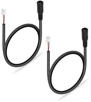 2PCS DC5525 to XH2.54MM-2PIN Power Cable 22AWG DC5.5mm x 2.5mm Female to XH2.54MM-2PIN Female Extension Power Cable for Case Fans,Printers,Batteries,LED Lights etc(11.8Inch) 2PCS DC5525 to XH2.54MM-2PIN Power Cable 22AWG DC5.5mm x 2.5mm Female to XH2.54MM-2PIN Female Extension Power Cable for Case Fans,Printers,Batteries,LED Lights etc(11.8Inch)