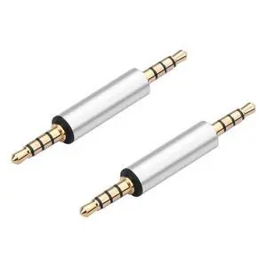 2PCS 3.5mm Male to Male Audio Adapter 1/8" TRRS Stereo Jack Adapter for Mobile Phones, Tablets, Car Audio, Speakers (M to M) (3.5mm Male to Male) 2PCS 3.5mm Male to Male Audio Adapter 1/8" TRRS Stereo Jack Adapter for Mobile Phones, Tablets, Car Audio, Speakers (M to M) (3.5mm Male to Male)