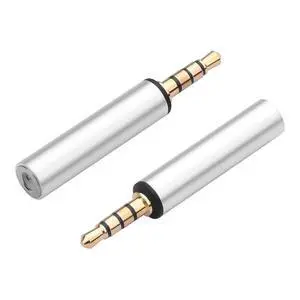 2PCS 3.5mm Male to Male Audio Adapter 1/8" TRRS Stereo Jack Adapter for Mobile Phones, Tablets, Car Audio, Speakers (M to M) (3.5mm Male to Female) 2PCS 3.5mm Male to Male Audio Adapter 1/8" TRRS Stereo Jack Adapter for Mobile Phones, Tablets, Car Audio, Speakers (M to M) (3.5mm Male to Female)