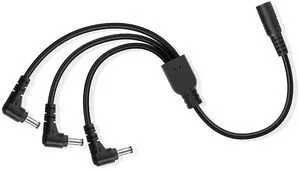 DC Power 1 Female to 3 Male Splitter Cable, 0.7m, Supports 12-24V, 10A, 100W, Compatible with Security Camera, Router, LED Light, Small Fan, Car DC Power 1 Female to 3 Male Splitter Cable, 0.7m, Supports 12-24V, 10A, 100W, Compatible with Security Camera, Router, LED Light, Small Fan, Car
