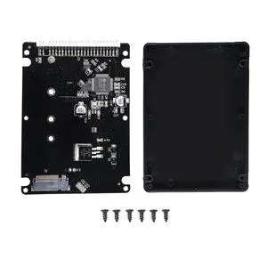 M.2 NGFF SATA SSD to 2.5" IDE 44pin Enclosure Adapter, Black for Notebook LaptopDesktop Computer and More M.2 NGFF SATA SSD to 2.5" IDE 44pin Enclosure Adapter, Black for Notebook LaptopDesktop Computer and More