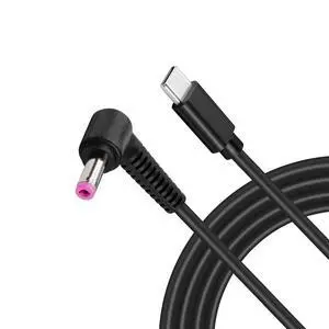 Type C to 90 Degree DC 4.8 x 1.7 mm Power Charging Cable USB-C Male Output to DC Input Power PD Charge Cable fit for Laptop 65W 9V 12V 15V 20V(59inch) Type C to 90 Degree DC 4.8 x 1.7 mm Power Charging Cable USB-C Male Output to DC Input Power PD Charge Cable fit for Laptop 65W 9V 12V 15V 20V(59inch)