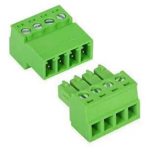 5 Sets 3.81mm Phoenix Connector 4P, 300V 8A Green Ground Circuit Terminal Blocks, 3.81mm Pitch 4P PCB Screw Terminals 5 Sets 3.81mm Phoenix Connector 4P, 300V 8A Green Ground Circuit Terminal Blocks, 3.81mm Pitch 4P PCB Screw Terminals