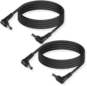DC Male to Male Power Extension Cable 18AWG 90 Degree Right Angle DC 5.5MM x 2.1MM Male Plug Power Adapter Cord for Strip Lihgt,CCTV,Car,Monitors,etc(2 Pcs) (2m) DC Male to Male Power Extension Cable 18AWG 90 Degree Right Angle DC 5.5MM x 2.1MM Male Plug Power Adapter Cord for Strip Lihgt,CCTV,Car,Monitors,etc(2 Pcs) (2m)
