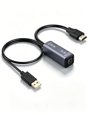 HDMI ARC to Optical Audio Converter, 5.1 Channel SPDIF Toslink Female AdapterAluminum Alloy Shell, TV ARC Port Connect Soundbar, Home Theater, Speaker, Support Dolby Digital DTS HDMI ARC to Optical Audio Converter, 5.1 Channel SPDIF Toslink Female AdapterAluminum Alloy Shell, TV ARC Port Connect Soundbar, Home Theater, Speaker, Support Dolby Digital DTS