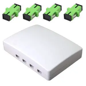 Fiber Optical Terminal Junction Box4-Port Fiber Panel Box Desktop Place FC LC Adapters for FTTH,FTTO,FTTD Fiber Optical Terminal Junction Box4-Port Fiber Panel Box Desktop Place FC LC Adapters for FTTH,FTTO,FTTD