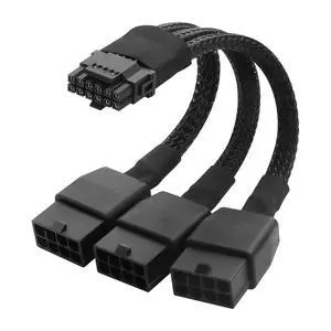 PCIE5.0 Adapter Cable 4x8Pin Female to 12Pin Male Graphics Card Power Supply 40 Series Power Cable (1 to 3) PCIE5.0 Adapter Cable 4x8Pin Female to 12Pin Male Graphics Card Power Supply 40 Series Power Cable (1 to 3)