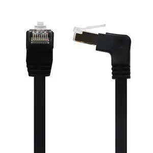 Panel Mount RJ45,RJ45 Male to Female 90 Degree Screw Panel Mount CAT6/5e/5 Shielded Network LAN Extender Cord Connector (Angled Down) Panel Mount RJ45,RJ45 Male to Female 90 Degree Screw Panel Mount CAT6/5e/5 Shielded Network LAN Extender Cord Connector (Angled Down)