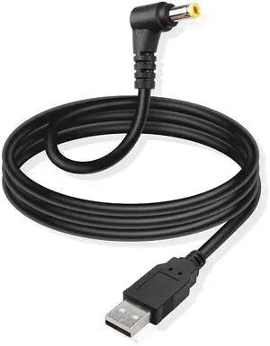 USB to DC Power Cable USB 2.0 Male to 90 Degree Angle DC5525 Male Power Extension Charge Cord for LED Strip, Bluetooth Speaker,Mini Fan and More 5V Electronics Devices1.5m USB to DC Power Cable USB 2.0 Male to 90 Degree Angle DC5525 Male Power Extension Charge Cord for LED Strip, Bluetooth Speaker,Mini Fan and More 5V Electronics Devices1.5m
