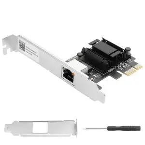 5Gb PCI Network Card 2.5Gbps/1Gbps/100Mbps PCI Ethernet Interface Adapter 100Mbps Express 3.18GT/s Ethernet Card Converted to Ethernet RJ45 LAN Port,Supports Windows/Linux 5Gb PCI Network Card 2.5Gbps/1Gbps/100Mbps PCI Ethernet Interface Adapter 100Mbps Express 3.18GT/s Ethernet Card Converted to Ethernet RJ45 LAN Port,Supports Windows/Linux