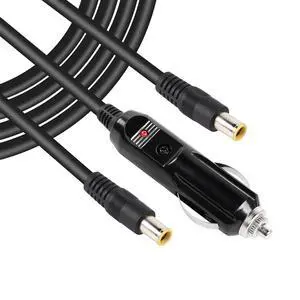 Car Cigarette Lighter to DC 8mm Y Splitter Cable, Double DC7909 7.9 x 5.5mm Plugs Car Charger Power Supply Cord, 6Ft 12V Cable for Car DVR,Bluetooth Speakers,Camera,GPS,Laptop 1.8m Car Cigarette Lighter to DC 8mm Y Splitter Cable, Double DC7909 7.9 x 5.5mm Plugs Car Charger Power Supply Cord, 6Ft 12V Cable for Car DVR,Bluetooth Speakers,Camera,GPS,Laptop 1.8m
