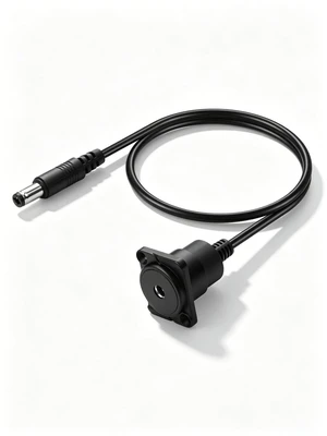 D-Type DC Panel Mount Power Extension Cable5.5x2.1mm Female to Male 12V 24V Cord for 86 Wall Plate, Ground Socket, Electronic Scale, LED Strip, CCTV, Router D-Type DC Panel Mount Power Extension Cable5.5x2.1mm Female to Male 12V 24V Cord for 86 Wall Plate, Ground Socket, Electronic Scale, LED Strip, CCTV, Router