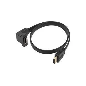 HDMI Extension Cable4K@60Hz HDMI Male to Female Adapter Cable 1.6FT Standard HDMI 2.0 Adapter Connector Cable.for Laptops,TVs,Monitors, Projectors, Etc. (Male to Up Angle Female) HDMI Extension Cable4K@60Hz HDMI Male to Female Adapter Cable 1.6FT Standard HDMI 2.0 Adapter Connector Cable.for Laptops,TVs,Monitors, Projectors, Etc. (Male to Up Angle Female)
