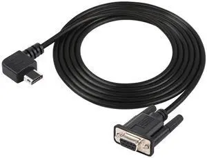 MINI USB 12P to DB9 Cable, Right Angle Mini 12P Male to DB9 Female with Panel Mount Screw Cable, 6.5ft 2 Meter MINI USB 12P to DB9 Cable, Right Angle Mini 12P Male to DB9 Female with Panel Mount Screw Cable, 6.5ft 2 Meter