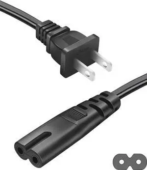 2 Prong TV Power Cord for Samsung 4K Smart TV Replacement 6 Ft 2 Prong TV Power Cord for Samsung 4K Smart TV Replacement 6 Ft
