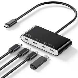 100W 10Gbps Multiport USB-C Hub Adapter for Laptop, iPad, PC, & Phone 100W 10Gbps Multiport USB-C Hub Adapter for Laptop, iPad, PC, & Phone