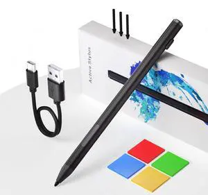 Surface Pencil - Stylus for Surface Pro 12/11/10/X/9/8/7/7+/6/5/Go 3/Go 2/Book/Laptop 5/Studio 2 with 4Nibs, 4096 Pressure Sensitivity Palm Rejection Rehargeable Surface Pro Pen Stylus Surface Pencil - Stylus for Surface Pro 12/11/10/X/9/8/7/7+/6/5/Go 3/Go 2/Book/Laptop 5/Studio 2 with 4Nibs, 4096 Pressure Sensitivity Palm Rejection Rehargeable Surface Pro Pen Stylus