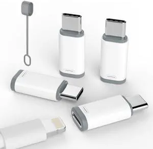 4 Pack Lightning to USB C Adapter for iPhone 15/16/17 Pro/17 Pro Max,for iPhone 17/16 Charger,17/16 Accessories,Fast Charging & Data Transfer,USB C Charger Connector Cable (White) 4 Pack Lightning to USB C Adapter for iPhone 15/16/17 Pro/17 Pro Max,for iPhone 17/16 Charger,17/16 Accessories,Fast Charging & Data Transfer,USB C Charger Connector Cable (White)