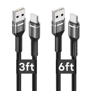 USB-A to USB-C Cable 3.3ft+6ft Fast Charging Cord for Samsung USB-A to USB-C Cable 3.3ft+6ft Fast Charging Cord for Samsung