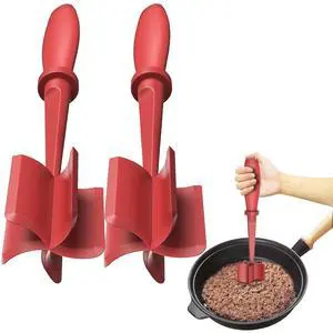 2Pack Meat Chopper Hamburger Masher Ground Beef Smasher Utensil Mix Tool 2Pack Meat Chopper Hamburger Masher Ground Beef Smasher Utensil Mix Tool
