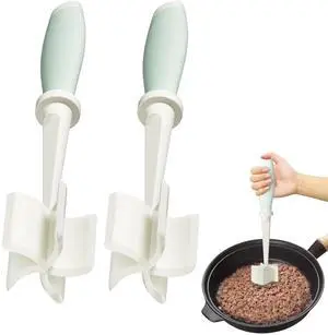 2Pack Meat Chopper Hamburger Masher Ground Beef Smasher Utensil Mix Tool 2Pack Meat Chopper Hamburger Masher Ground Beef Smasher Utensil Mix Tool