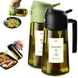 - Original 16oz/470ml Olive Oil Dispenser Bottle for Kitchen Gadgets and Air Fryer Accessories - Olive Oil Sprayer for Cooking w/Stickers - Black&Green - Original 16oz/470ml Olive Oil Dispenser Bottle for Kitchen Gadgets and Air Fryer Accessories - Olive Oil Sprayer for Cooking w/Stickers - Black&Green