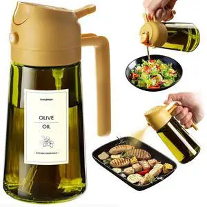 - Original 16oz/470ml Olive Oil Dispenser Bottle for Kitchen Gadgets and Air Fryer Accessories - Olive Oil Sprayer for Cooking w/Stickers - Yellow - Original 16oz/470ml Olive Oil Dispenser Bottle for Kitchen Gadgets and Air Fryer Accessories - Olive Oil Sprayer for Cooking w/Stickers - Yellow