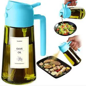 - Original 16oz/470ml Olive Oil Dispenser Bottle for Kitchen Gadgets and Air Fryer Accessories - Olive Oil Sprayer for Cooking w/Stickers - Sky Blue - Original 16oz/470ml Olive Oil Dispenser Bottle for Kitchen Gadgets and Air Fryer Accessories - Olive Oil Sprayer for Cooking w/Stickers - Sky Blue