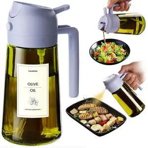 - Original 16oz/470ml Olive Oil Dispenser Bottle for Kitchen Gadgets and Air Fryer Accessories - Olive Oil Sprayer for Cooking w/Stickers - Lilac - Original 16oz/470ml Olive Oil Dispenser Bottle for Kitchen Gadgets and Air Fryer Accessories - Olive Oil Sprayer for Cooking w/Stickers - Lilac