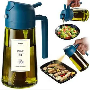 - Original 16oz/470ml Olive Oil Dispenser Bottle for Kitchen Gadgets and Air Fryer Accessories - Olive Oil Sprayer for Cooking w/Stickers - Navy - Original 16oz/470ml Olive Oil Dispenser Bottle for Kitchen Gadgets and Air Fryer Accessories - Olive Oil Sprayer for Cooking w/Stickers - Navy