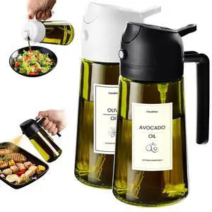 - Original 16oz/470ml Olive Oil Dispenser Bottle for Kitchen Gadgets and Air Fryer Accessories - Olive Oil Sprayer for Cooking w/Stickers - Black&White - Original 16oz/470ml Olive Oil Dispenser Bottle for Kitchen Gadgets and Air Fryer Accessories - Olive Oil Sprayer for Cooking w/Stickers - Black&White