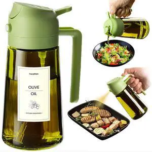 - Original 16oz/470ml Olive Oil Dispenser Bottle for Kitchen Gadgets and Air Fryer Accessories - Olive Oil Sprayer for Cooking w/Stickers - Green - Original 16oz/470ml Olive Oil Dispenser Bottle for Kitchen Gadgets and Air Fryer Accessories - Olive Oil Sprayer for Cooking w/Stickers - Green