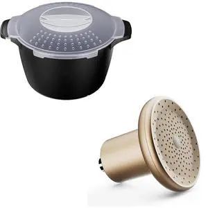 Large Microwave Cookware Steamer 2 Quart+AJXX Filter Shower Head Large Microwave Cookware Steamer 2 Quart+AJXX Filter Shower Head