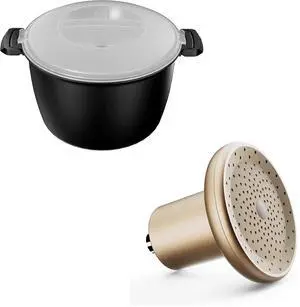 Large Microwave Cookware Steamer 3 Quart+AJXX Filter Shower Head Large Microwave Cookware Steamer 3 Quart+AJXX Filter Shower Head
