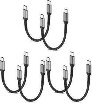 6 Inch USB C Charger Cord, 6 Pack Short USB C to C Cable Braided Fast Charging USBC Cable Compatible with iPhone 15 Samsung Galaxy S23 Ultra Google Pixel 6 Inch USB C Charger Cord, 6 Pack Short USB C to C Cable Braided Fast Charging USBC Cable Compatible with iPhone 15 Samsung Galaxy S23 Ultra Google Pixel