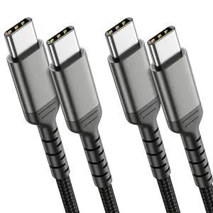 6FT USB-C to USB-C Cable for iPhone 15, 2-Pack USB 2.0 Type C to Type C Cable Fast Charging C to C Charger Cord Compatible with Samsung Galaxy S22 Google Pixel iPad Pro, USBC to USBC Cable 2m 6FT USB-C to USB-C Cable for iPhone 15, 2-Pack USB 2.0 Type C to Type C Cable Fast Charging C to C Charger Cord Compatible with Samsung Galaxy S22 Google Pixel iPad Pro, USBC to USBC Cable 2m