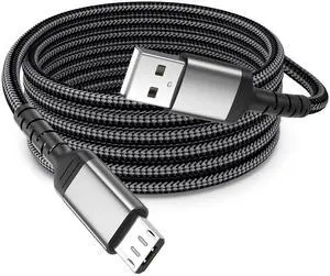 6FT Micro USB Cable for Samsung Galaxy S6, PS4 Controller, Old Android Charger, High Speed 2.0 USB A to USB Micro Charging Cord Replacement for Kindle -Black 6FT Micro USB Cable for Samsung Galaxy S6, PS4 Controller, Old Android Charger, High Speed 2.0 USB A to USB Micro Charging Cord Replacement for Kindle -Black