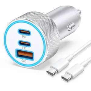 67W for iPhone 17 Air 17 Pro Max Car Charger Fast Charging, 67W 3-Port USB C Car Charger Adapter Cigarette Lighter with 3FT USB-C Cable for iPhone 17/17 Pro/Air/16/15/16 Pro Max/Plus, iPad Pro/Air 67W for iPhone 17 Air 17 Pro Max Car Charger Fast Charging, 67W 3-Port USB C Car Charger Adapter Cigarette Lighter with 3FT USB-C Cable for iPhone 17/17 Pro/Air/16/15/16 Pro Max/Plus, iPad Pro/Air