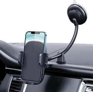 Cell Phone Holder Long Arm Dashboard Windshield Car Phone Holder Anti-Shake Stabilizer Phone Car Holder Compatible with Phone Smartphone Grey Cell Phone Holder Long Arm Dashboard Windshield Car Phone Holder Anti-Shake Stabilizer Phone Car Holder Compatible with Phone Smartphone Grey