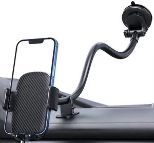 Phone Holder - 14-Inch Long Arm Windshield Car Cell Phone Holder Anti-Shake Stabilizer Automobile Mount for iPhone Android Smartphones Phone Holder - 14-Inch Long Arm Windshield Car Cell Phone Holder Anti-Shake Stabilizer Automobile Mount for iPhone Android Smartphones
