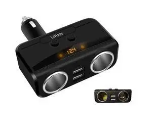2 Socket Cigarette Lighter Adapter,fit Cigarette Butt,2 USB 2 Socket Cigarette Lighter Adapter,fit Cigarette Butt,2 USB