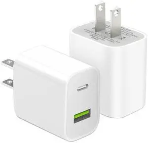2 Pack USB C Charger Block, Dual Port Type C Wall Charger Fast Charging 20W Power Adapter Cube for iPhone 14/14 Pro/14 Pro Max/14 Plus/13/12/11, XS/XR/X, iPad, Samsung, More 2 Pack USB C Charger Block, Dual Port Type C Wall Charger Fast Charging 20W Power Adapter Cube for iPhone 14/14 Pro/14 Pro Max/14 Plus/13/12/11, XS/XR/X, iPad, Samsung, More