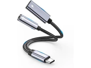 USB C to 3.5mm Female Headphone and Charger Adapter 2-in-1 Type USBC to Aux Audio Jack Hi-Res DAC Adapter and Fast Charging Dongle Cable Compatible with iPhone 16/15 Pro Max Galaxy S22 S21 S20 Pixel USB C to 3.5mm Female Headphone and Charger Adapter 2-in-1 Type USBC to Aux Audio Jack Hi-Res DAC Adapter and Fast Charging Dongle Cable Compatible with iPhone 16/15 Pro Max Galaxy S22 S21 S20 Pixel