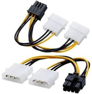 Molex to PCIe Power Cable,CableCreation 2-Pack Dual 4 Pin Molex to 8-Pin PCIe Power Cable for ASUS, NVIDIA, AMD, EVGA GeForce,Gigabyte, Sapphire Video Graphics Card,4 inch Molex to PCIe Power Cable,CableCreation 2-Pack Dual 4 Pin Molex to 8-Pin PCIe Power Cable for ASUS, NVIDIA, AMD, EVGA GeForce,Gigabyte, Sapphire Video Graphics Card,4 inch