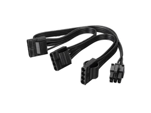 6Pin Male 1 to 3 IDE Female Power Supply Splitter Extension Cable for Molex 4Pin Port Multiplier 6Pin Male 1 to 3 IDE Female Power Supply Splitter Extension Cable for Molex 4Pin Port Multiplier