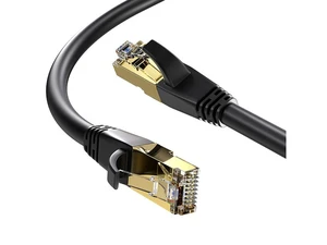 Ethernet Cable RJ45 Cable 26AWG Cat 8 6Feet (2 Pack) LAN High Speed Network Cable with Gold Plated RJ45 Connector 40Gbps 2000Mhz S/FTP LAN Wires for Gaming Xbox Modem Router Ethernet Cable RJ45 Cable 26AWG Cat 8 6Feet (2 Pack) LAN High Speed Network Cable with Gold Plated RJ45 Connector 40Gbps 2000Mhz S/FTP LAN Wires for Gaming Xbox Modem Router