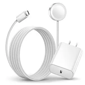 Fast Charging Cable for Apple Watch Charger & 20W Plug Adapter for iPhone,Portable USB C Wireless iWatch/iPhone Charger Cord Compatible with Apple Watch Ultra 2/Ultra/SE/11/10/9/8/7/6/5/4/3/2/1-White Fast Charging Cable for Apple Watch Charger & 20W Plug Adapter for iPhone,Portable USB C Wireless iWatch/iPhone Charger Cord Compatible with Apple Watch Ultra 2/Ultra/SE/11/10/9/8/7/6/5/4/3/2/1-White
