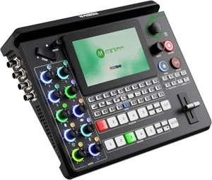 mini-Edge SDI Video Switcher, 4 HDMI/4 SDI, NDI, XLR
4K In/1080p Out, Multi-Cam Live Streaming Switcher for Church, PTZ Control, Recording, 8-Ch Audio Mix,4-Platform Streaming mini-Edge SDI Video Switcher, 4 HDMI/4 SDI, NDI, XLR
4K In/1080p Out, Multi-Cam Live Streaming Switcher for Church, PTZ Control, Recording, 8-Ch Audio Mix,4-Platform Streaming