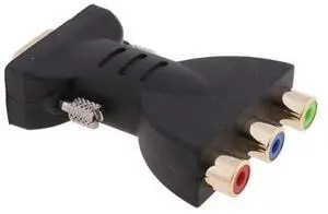 to AV Adapter to 3RCA Plug Converter Component Video Jack Connector for DVD TV Projector High Definition Devices to AV Adapter to 3RCA Plug Converter Component Video Jack Connector for DVD TV Projector High Definition Devices